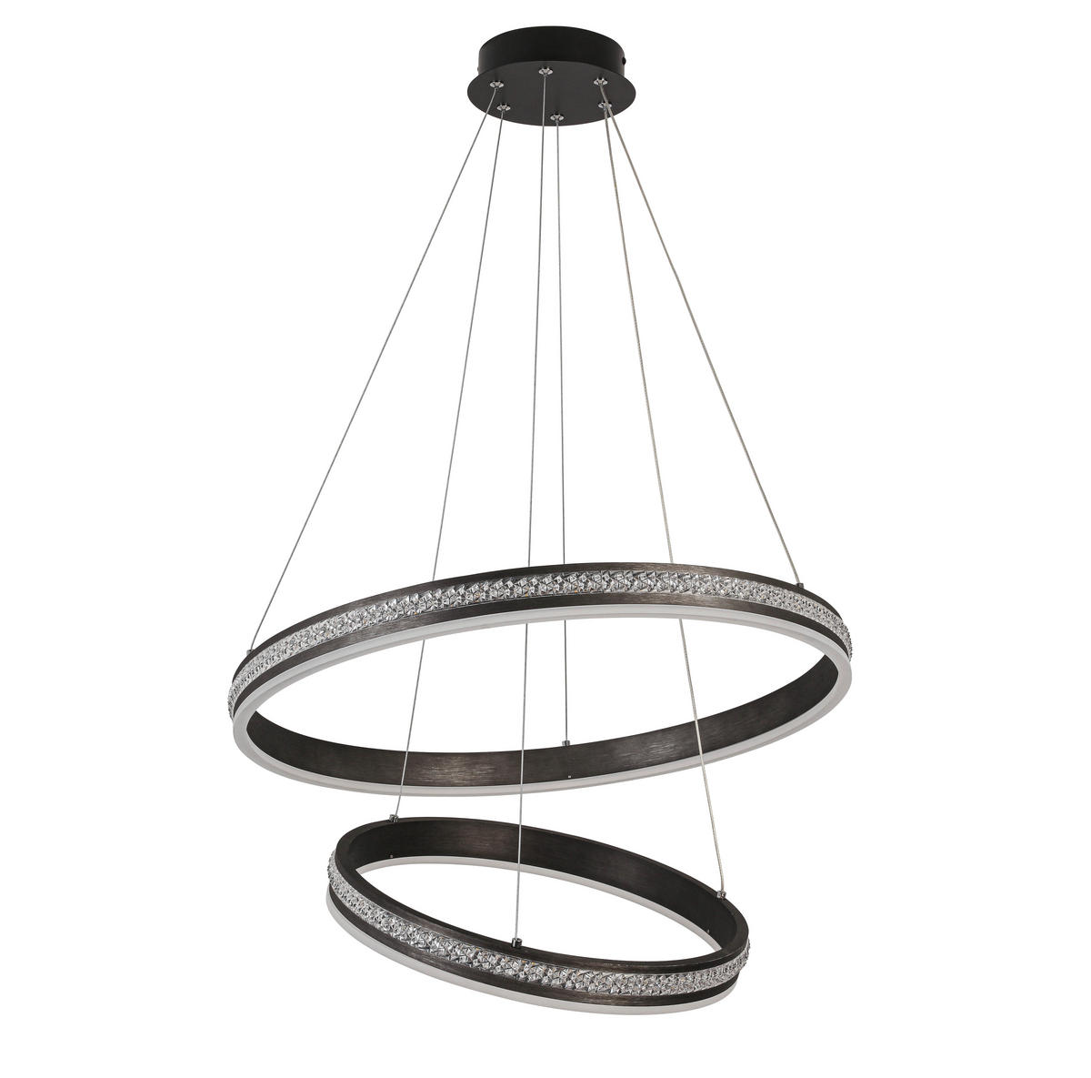 VISEČA LED-SVETILKA   40 W/5600 lm/4000 K/220-240 V/ - črna, Basics, kovina/umetna masa (60/120cm) - Ambiente
