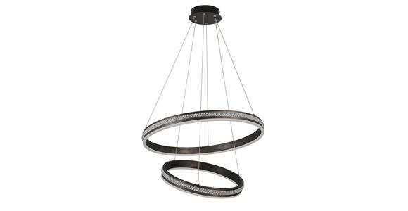 LED-HÄNGELEUCHTE 60/120 cm - Schwarz, Basics, Kunststoff/Metall (60/120cm) - Ambiente