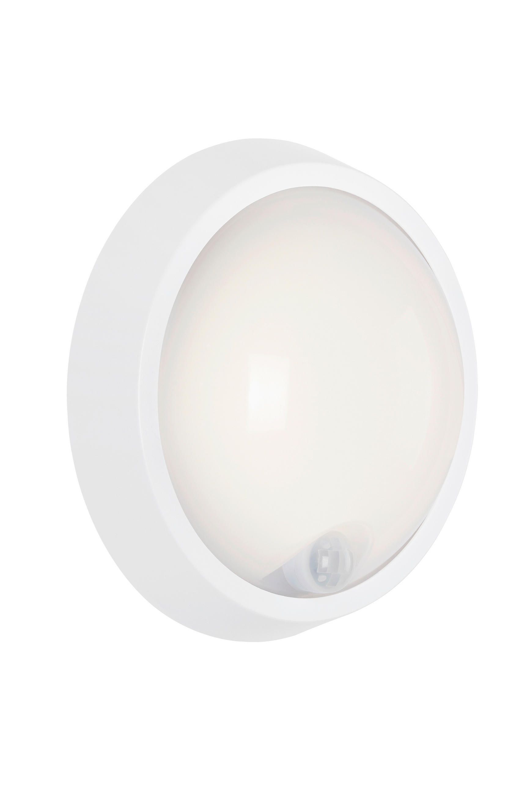 SPOLJNA ZIDNA SVETILJKA  - bela, Osnovno, plastika (17/7cm)