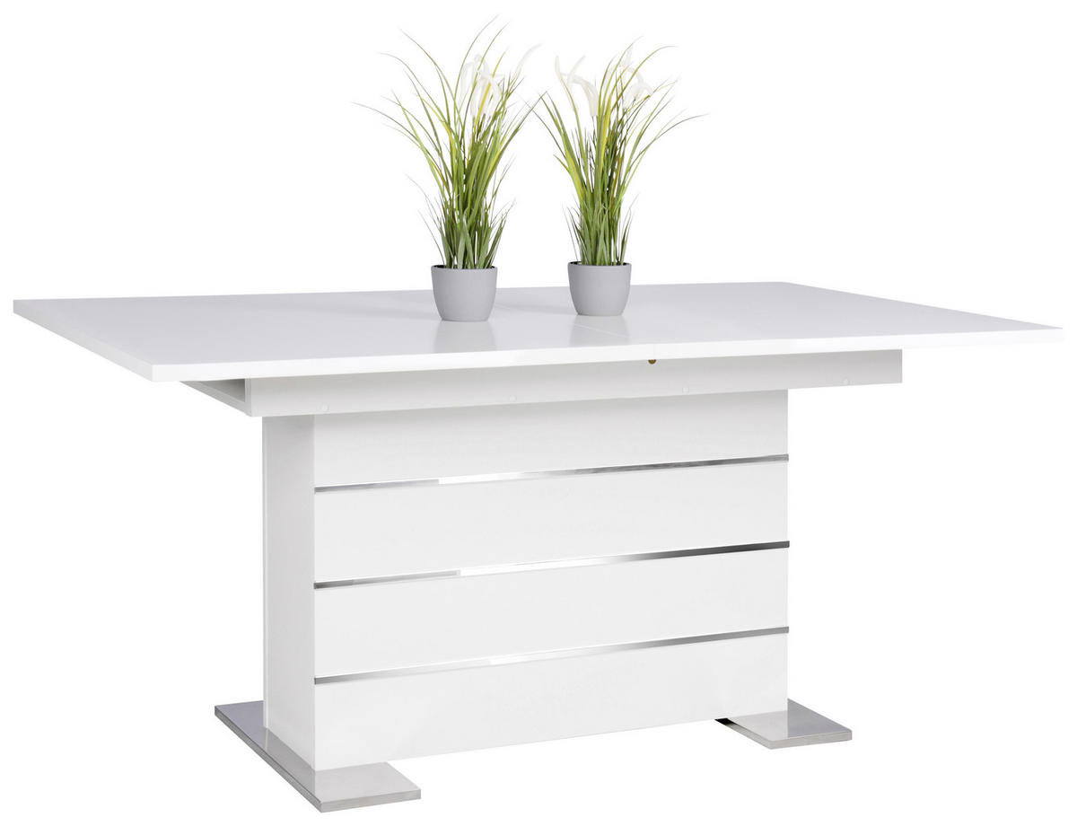 TRPEZARIJSKI STO  bela   - bela, Dizajnerski, pločasti materijal (160/200/90/75cm) - Xora