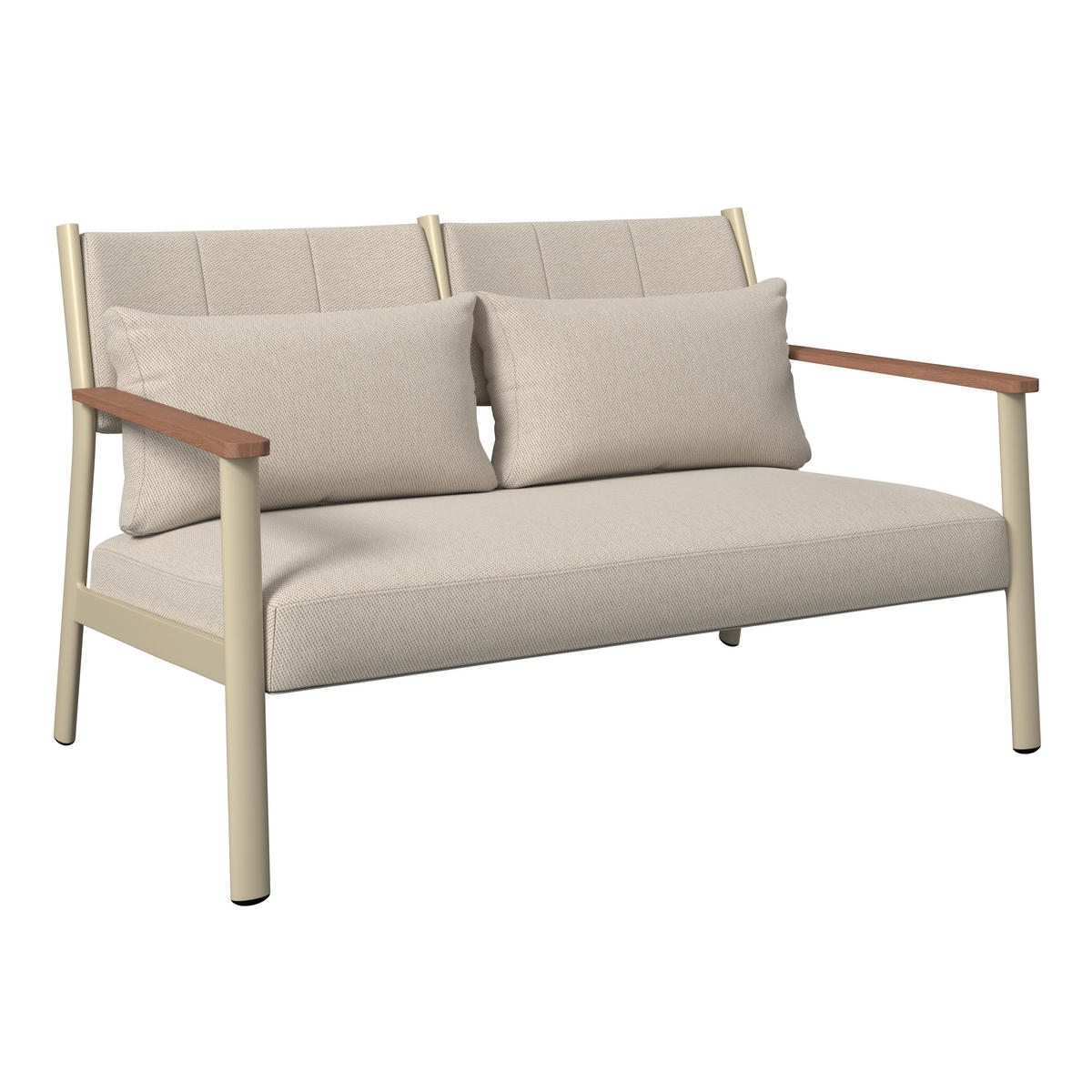 GARTENSET  4-teilig  - Beige/Naturfarben, Design, Holz/Textil - Ambia Garden