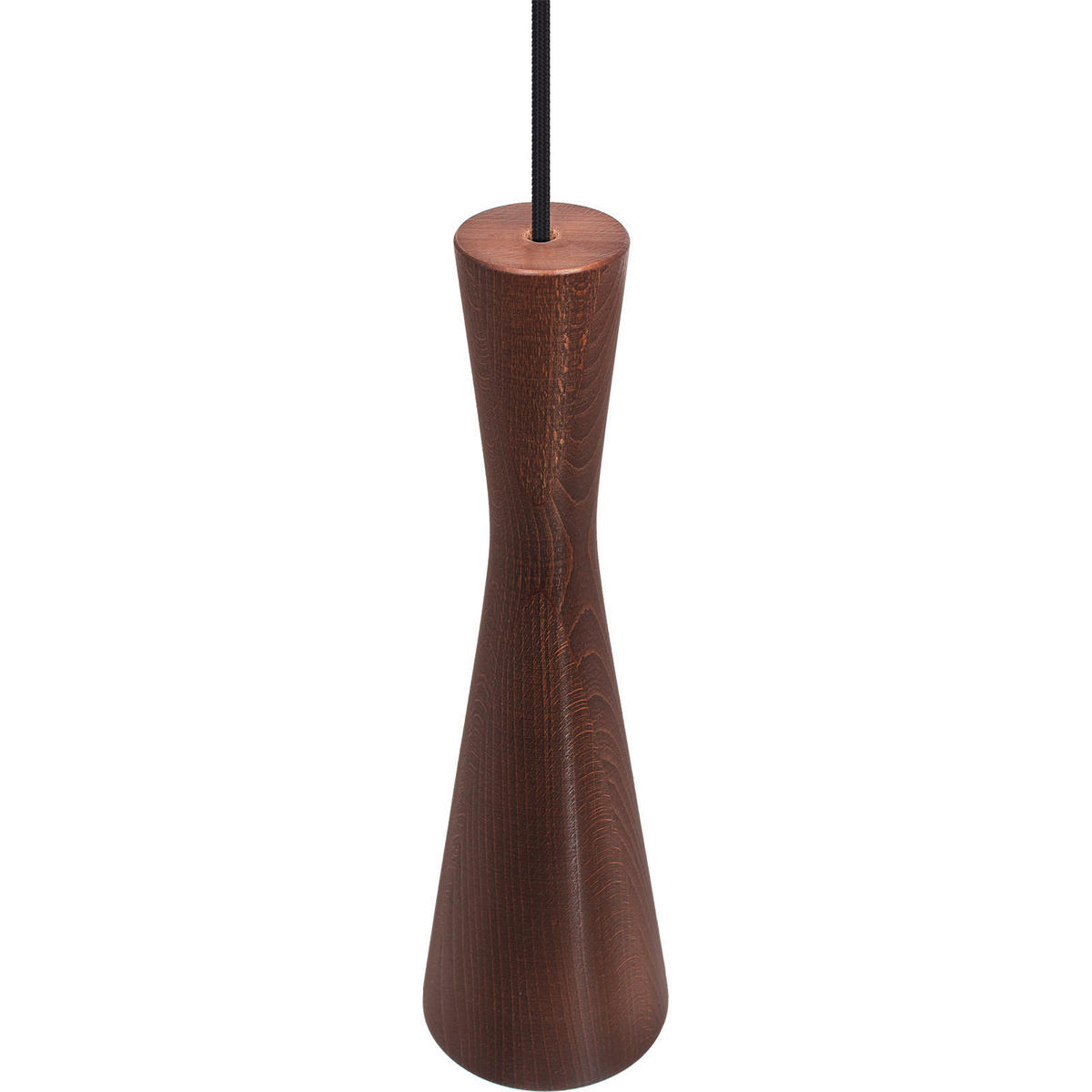 ZÁVĚSNÉ SVÍTIDLO, 10/90-140 cm  - černá/barvy ořechu, Design, dřevo (10/90-140cm)