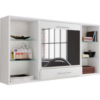 SKRIVBORD 115/19,7/60 cm  i vit  - vit/aluminiumfärg, Modern, metall/trämaterial (115/19,7/60cm) - MID.YOU