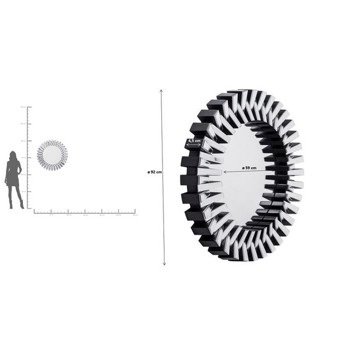 WANDSPIEGEL   92/4,5 cm  in rund  - Design, Glas (92/4,5cm) - Kare-Design
