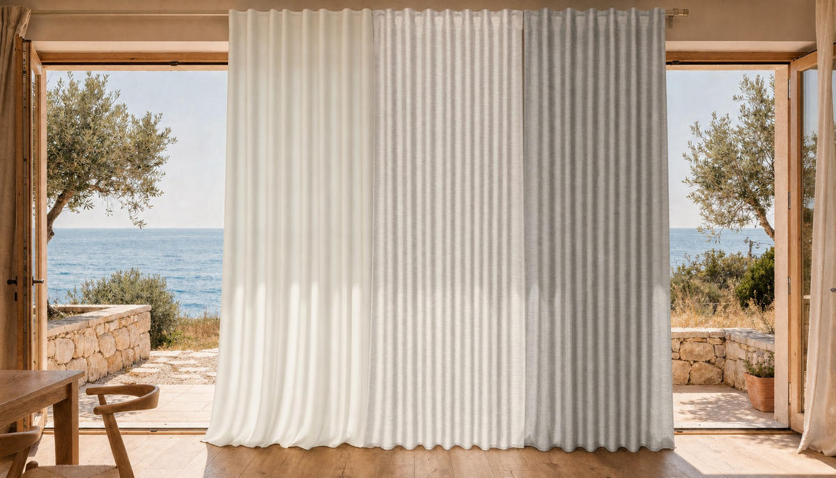 GARDINLÄNGD ej transparent  - grå, Basics, textil (140/255cm) - Novel