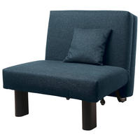 SCHLAFSESSEL in Flachgewebe Dunkelblau  - Schwarz/Dunkelblau, Design, Textil/Metall (85/85/100cm) - Max Winzer