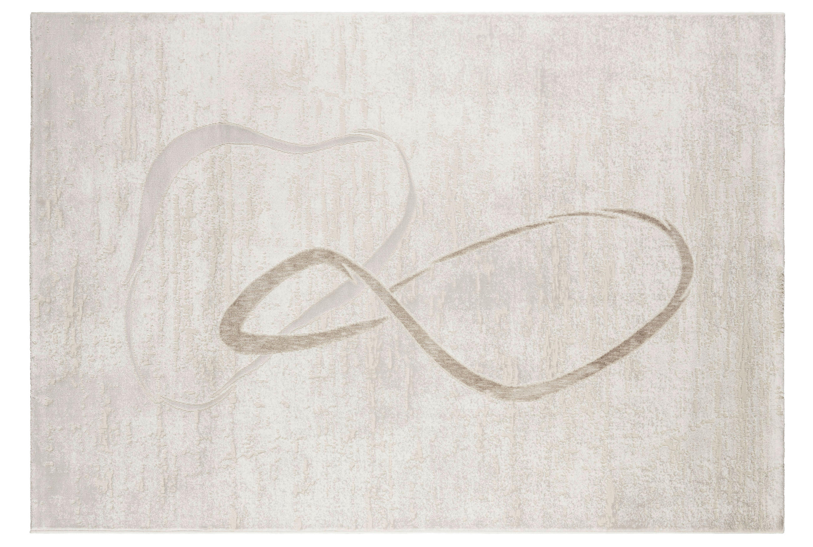 Webteppich Hellgrau Mascha 80x150 cm