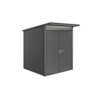 GERÄTEHAUS 180/218/222 cm  - Dunkelgrau, Design, Metall (180/218/222cm) - Biohort