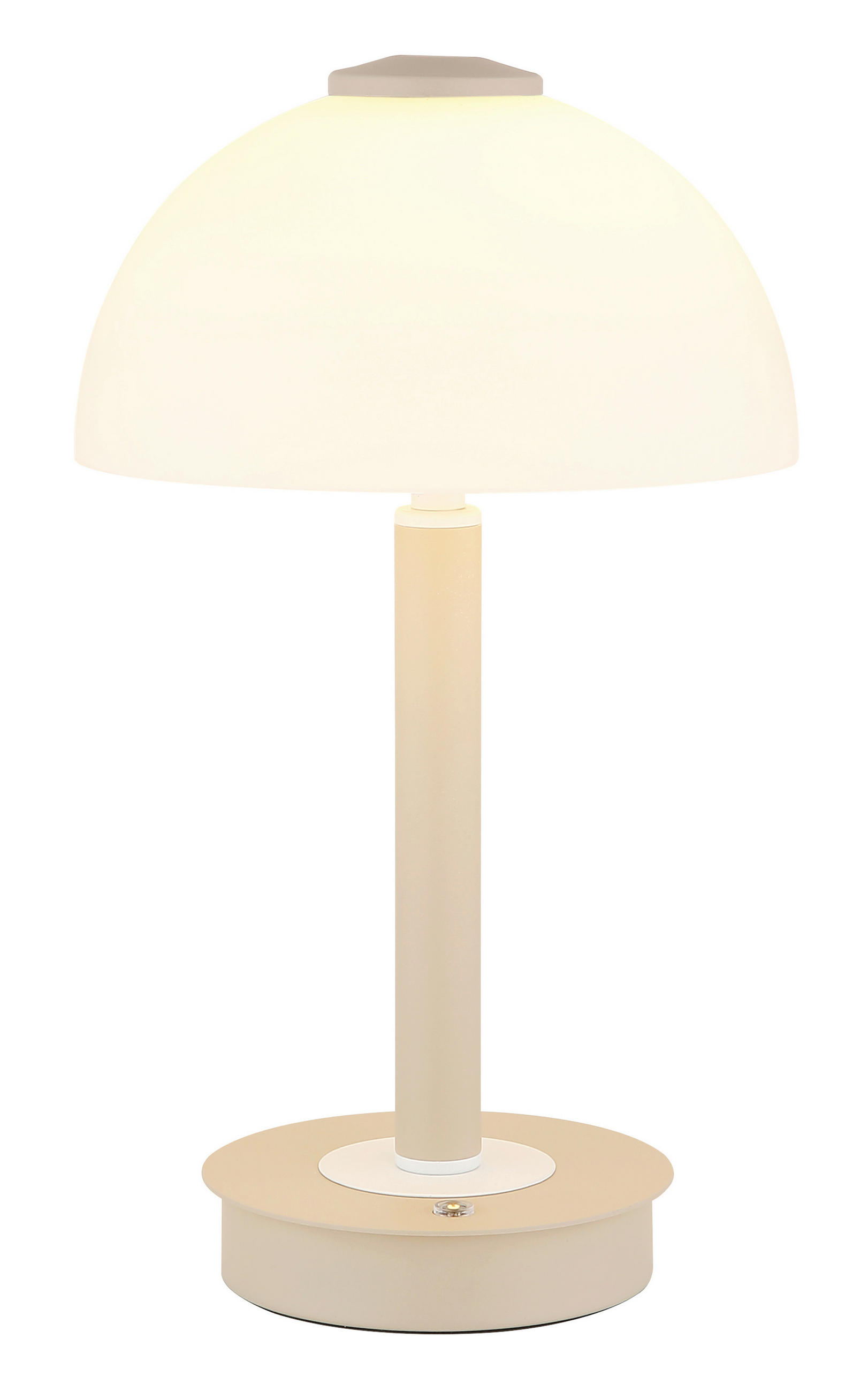 TISCHLEUCHTE Uldin 18/31,5 cm  - Sandfarben/Opal, Design, Glas/Kunststoff (18/31,5cm) - Globo