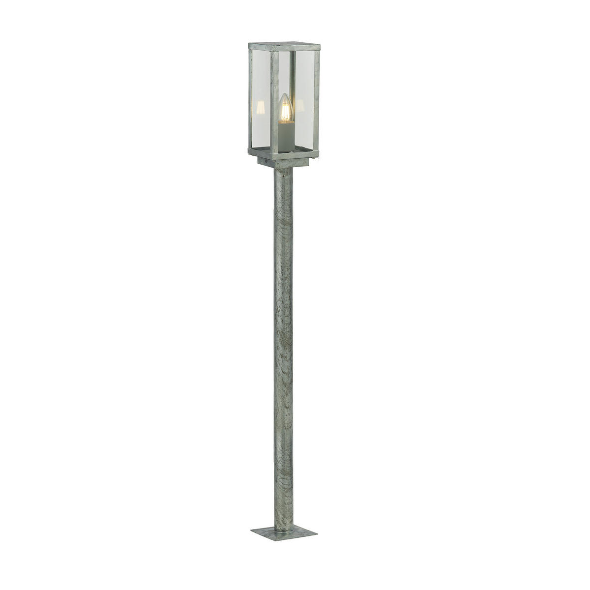 AUßENLEUCHTE Box ll Outdoor 11/11/90 cm   - Klar/Silberfarben, Basics, Glas/Metall (11/11/90cm) - Searchlight