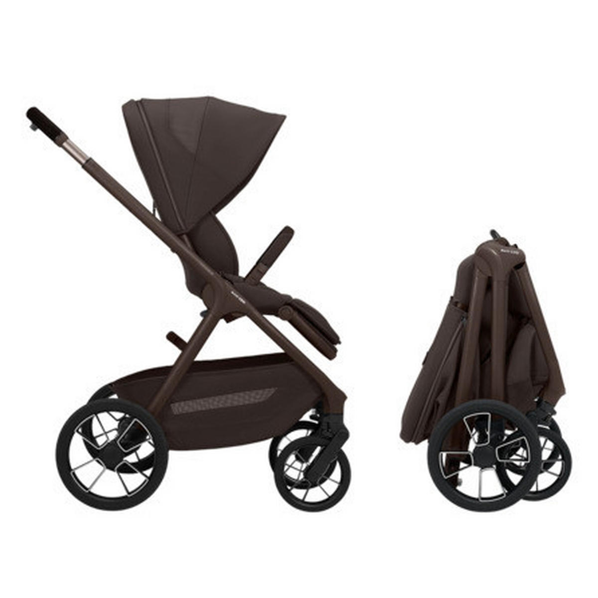 KINDERWAGEN Oxford  - Braun, Basics, Kunststoff (57,5/108/91cm) - Maxi Cosi Pro