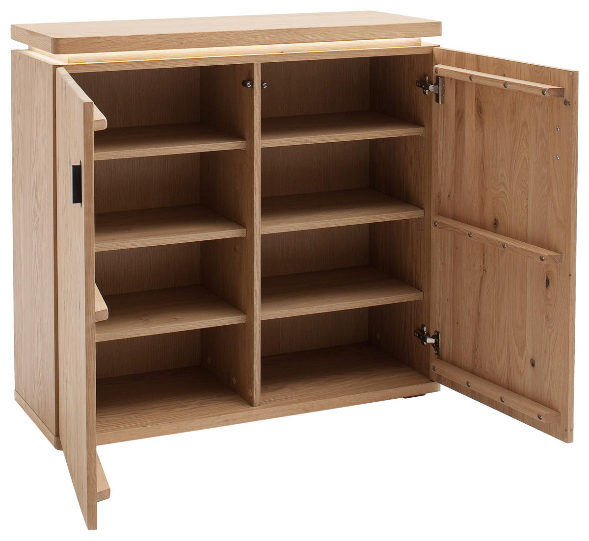 KOMMODE  in 100/95/38 cm  - Eichefarben/Anthrazit, Natur, Holz/Holzwerkstoff (100/95/38cm)