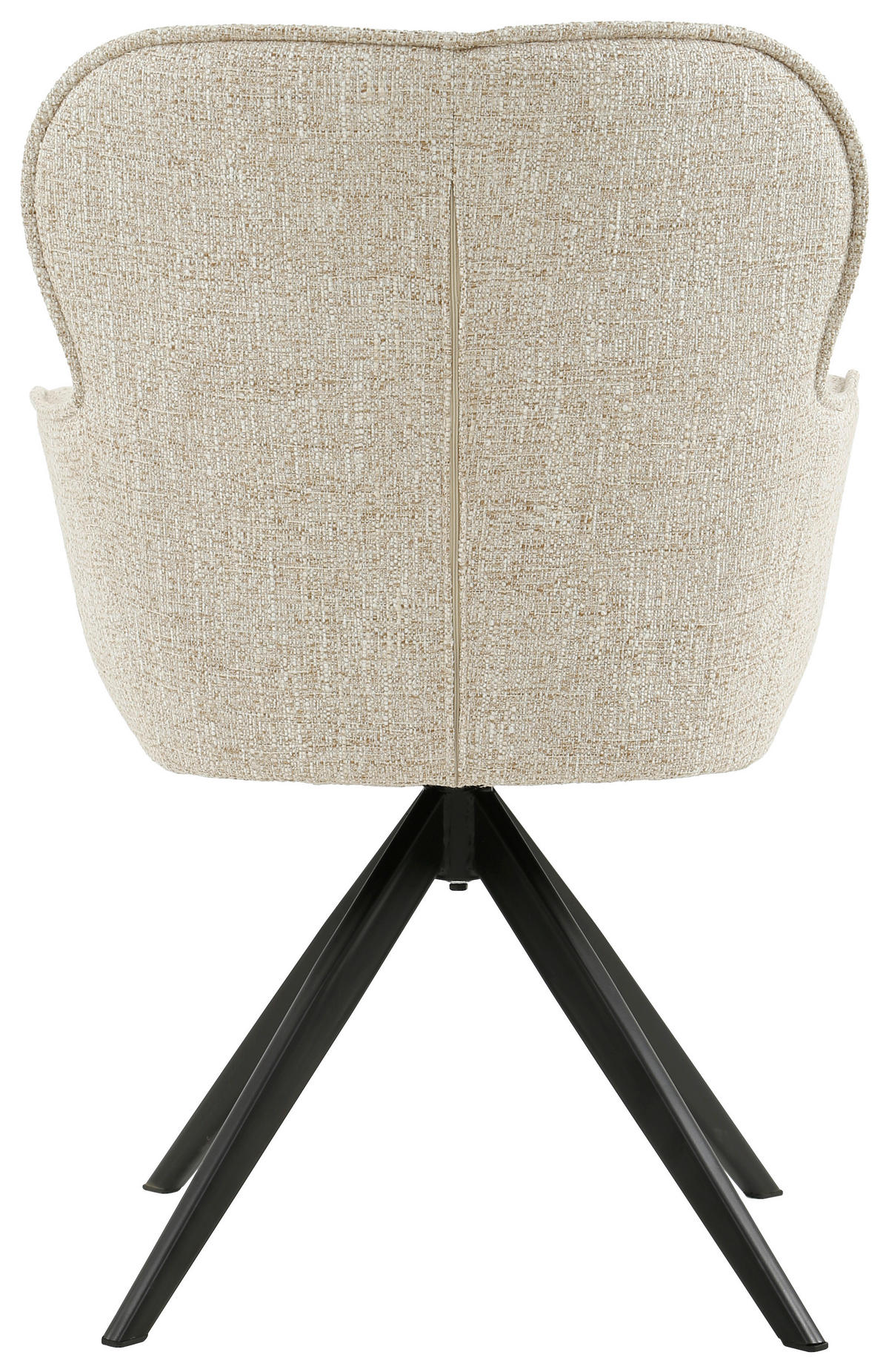 KAROSSZÉK fekete, bézs  - bézs/fekete, Design, textil/fém (62/88/65cm) - Novel
