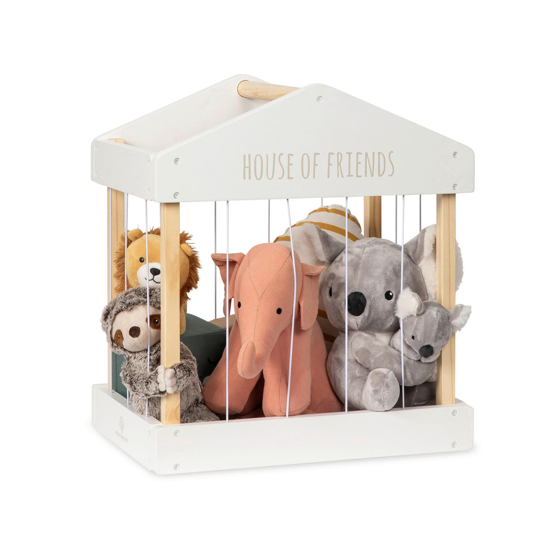 KINDERREGAL  - Naturfarben/Weiß, Basics, Holz (45/31/50cm) - MUSTERKIND