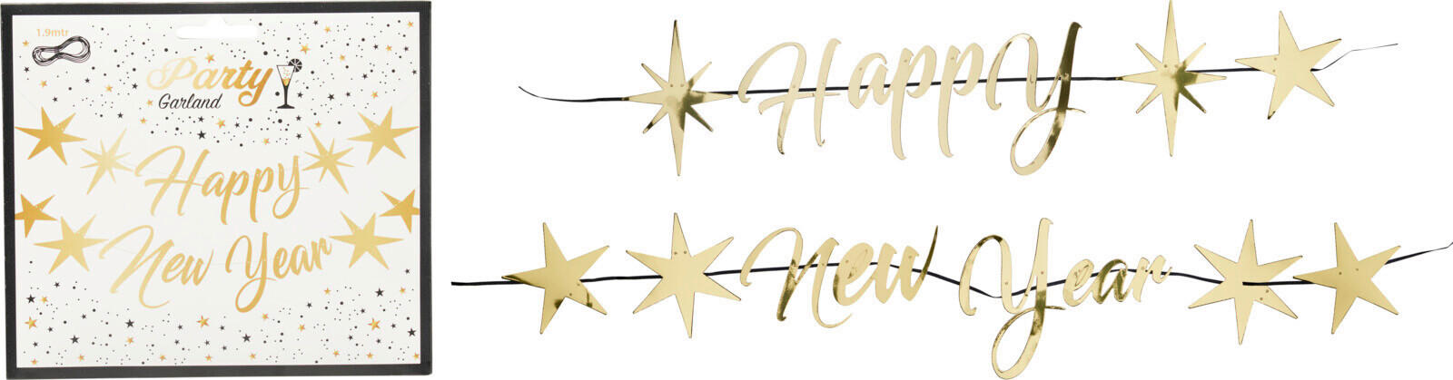 GIRLANDE  - Goldfarben, Basics, Papier (17/14.8/3cm)