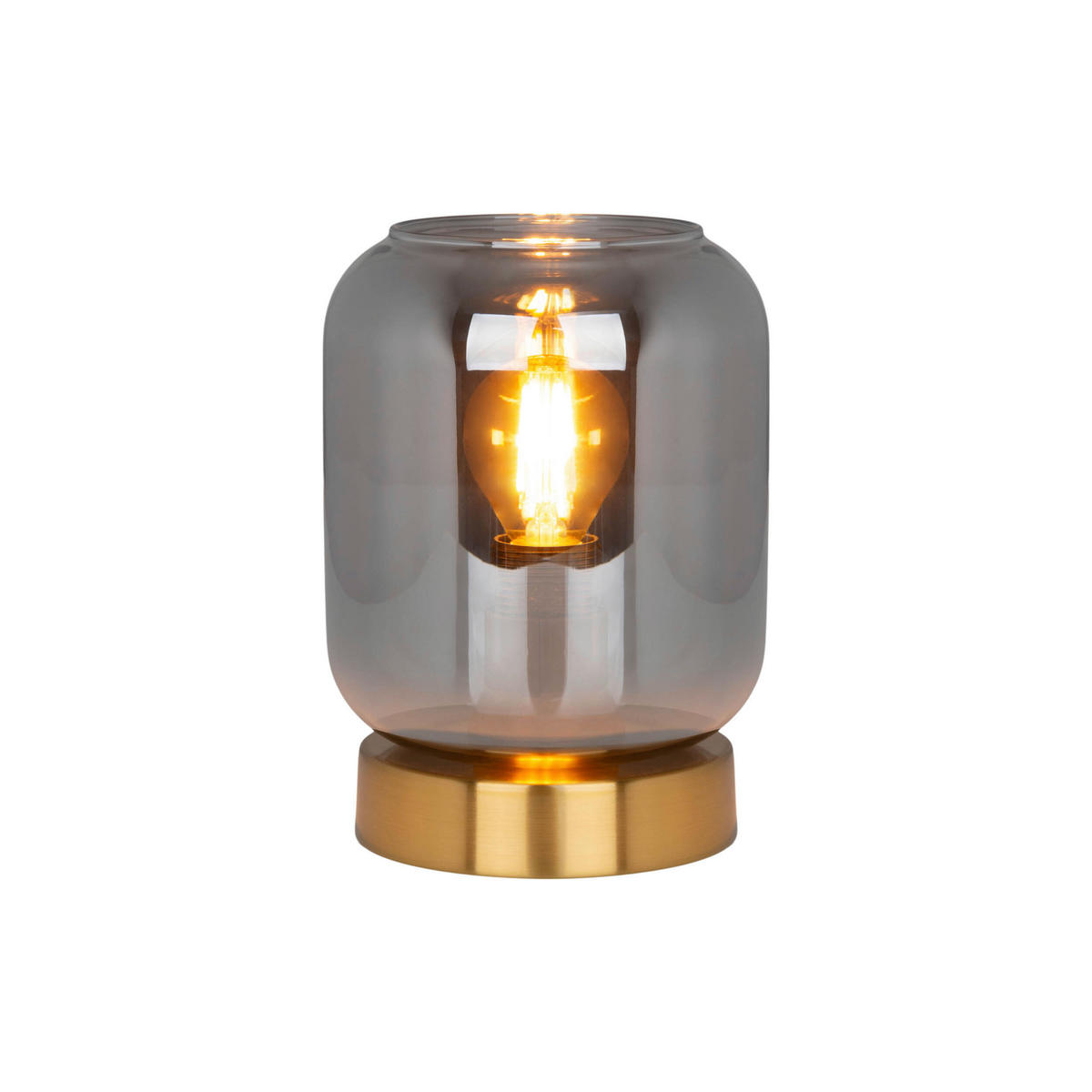 TISCHLEUCHTE 12/17 cm   - Schwarz/Weiß, Design, Glas/Metall (12/17cm) - Näve