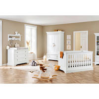 BABYZIMMER PINOLINO EMILIA 3-teilig  - Weiß, ROMANTIK / LANDHAUS, Holzwerkstoff - Pinolino