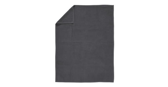PLAID MELANIE UNI 3560-816 - Dunkelgrau, Basics, Textil (150/200cm) - Novel