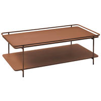 COUCHTISCH 110/55/34 cm rechteckig Terracotta  - Terracotta, Basics, Metall (110/55/34cm) - Xora