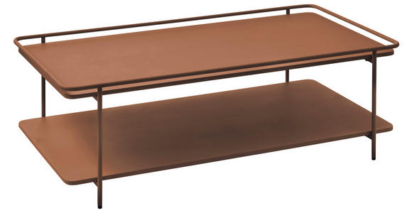 COUCHTISCH 110/55/34 cm rechteckig Terracotta - Terracotta, Basics, Metall (110/55/34cm) - Xora