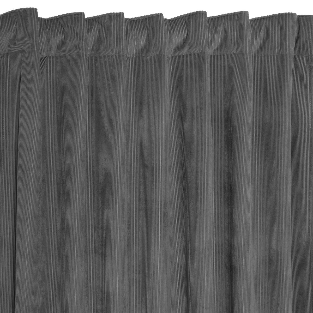 FERTIGVORHANG blickdicht  - Grau, Basics, Textil (140/240cm)