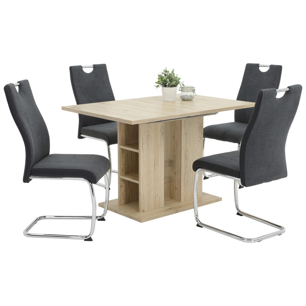 Essgruppe Alina G 5--Teilig. Hellbraun/Anthrazit