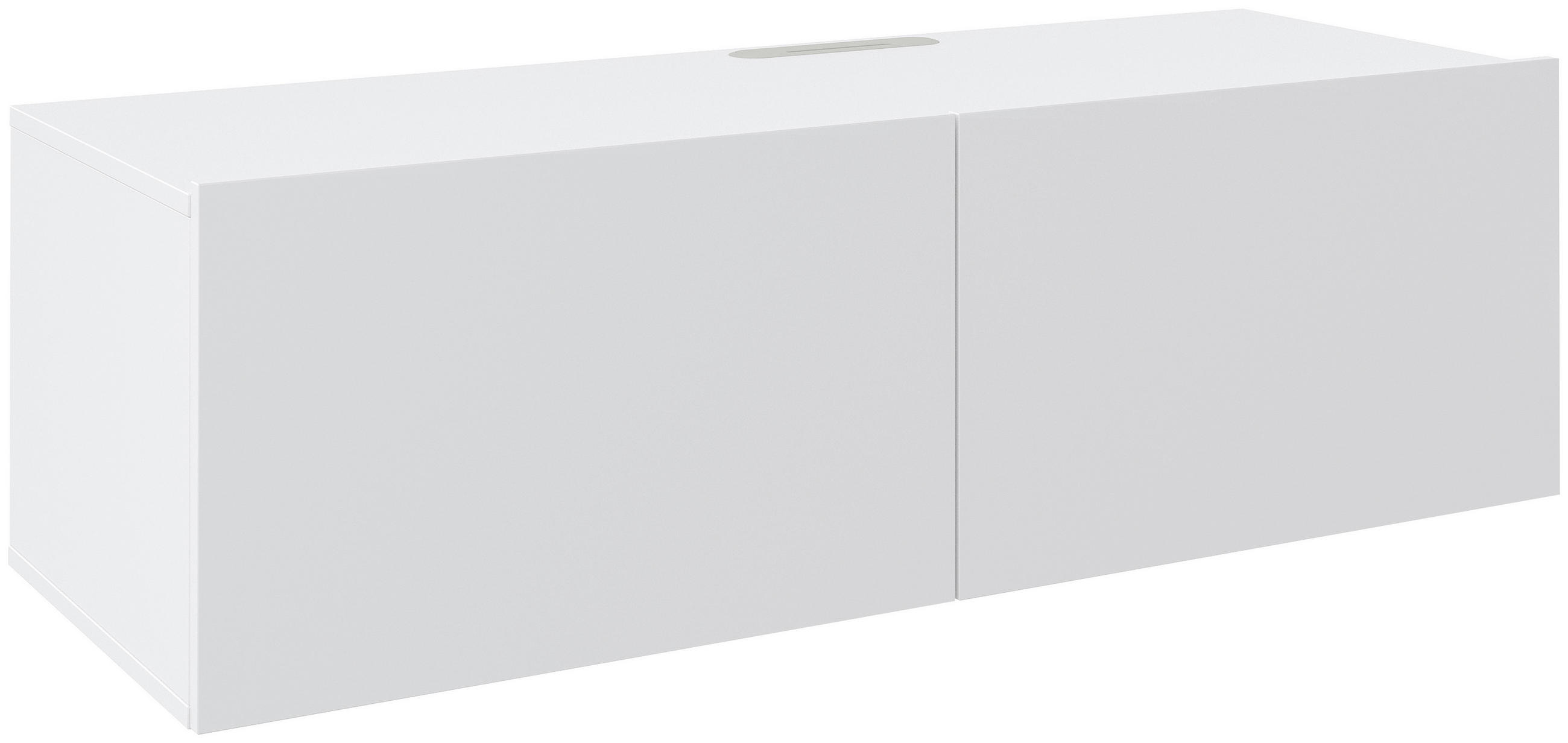 LOWBOARD Newniq in 120/36,7/45 cm - Weiß, Design, Holzwerkstoff (120/36,7/45cm) - Hom`in