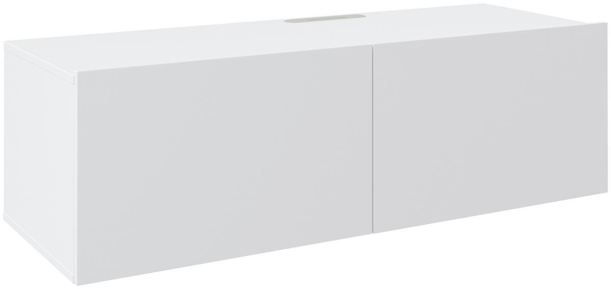 TV-BÄNK Newniq  i 120/36,7/45 cm  - vit, Design, trämaterial (120/36,7/45cm) - Hom`in