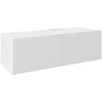 LOWBOARD Newniq  in 120/36,7/45 cm  - Weiß, Design, Holzwerkstoff (120/36,7/45cm) - Hom`in