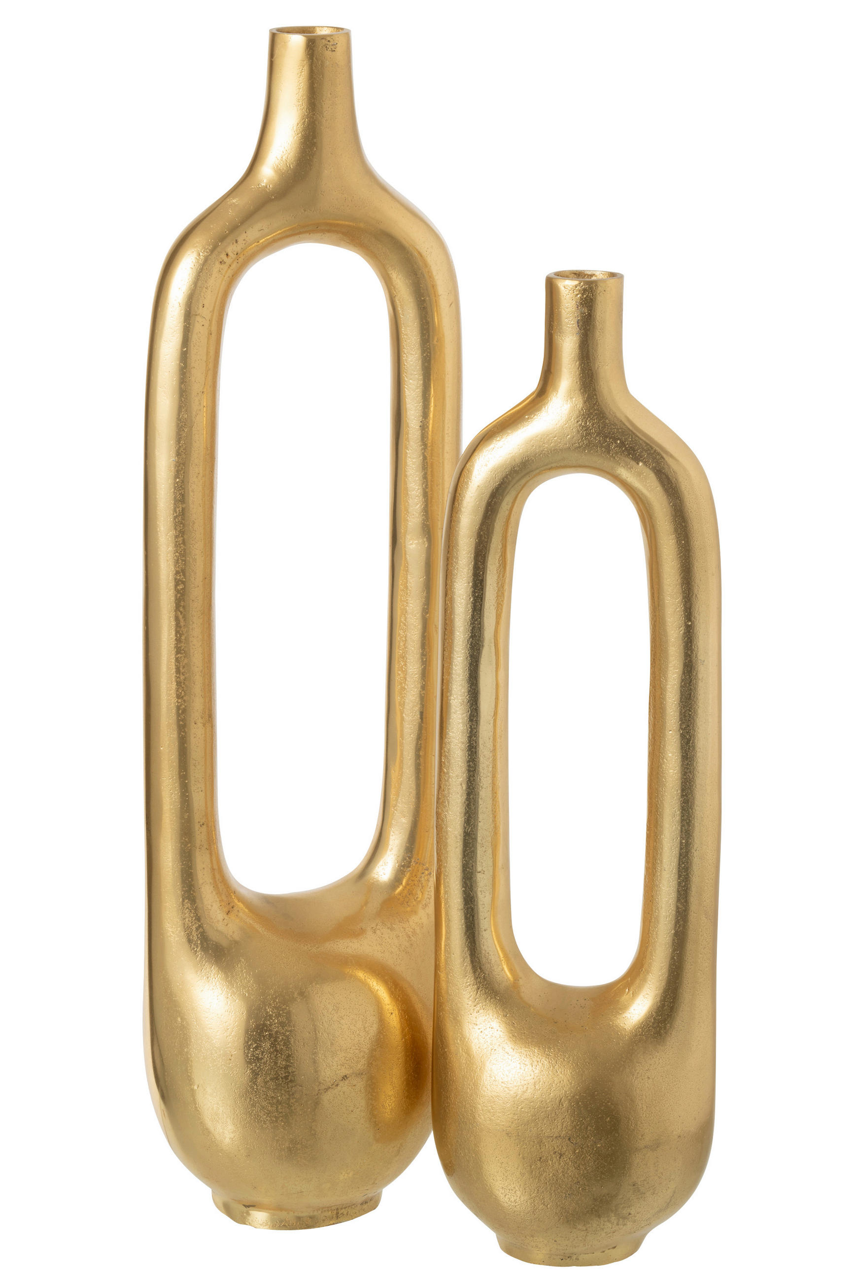 DEKOVASE  - Goldfarben, Basics, Metall (18/14/62cm)