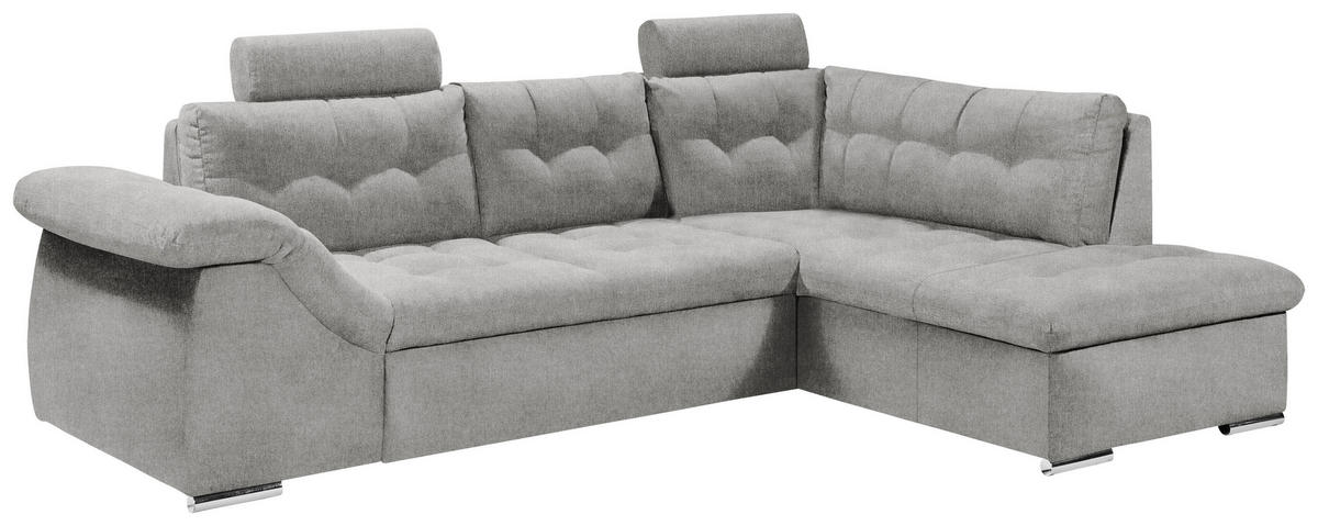 ROHOVÁ SEDACIA SÚPRAVA, textil, kompozitné drevo, sivá - sivá, Konventionell, kompozitné drevo/textil (283/193cm) - MID.YOU