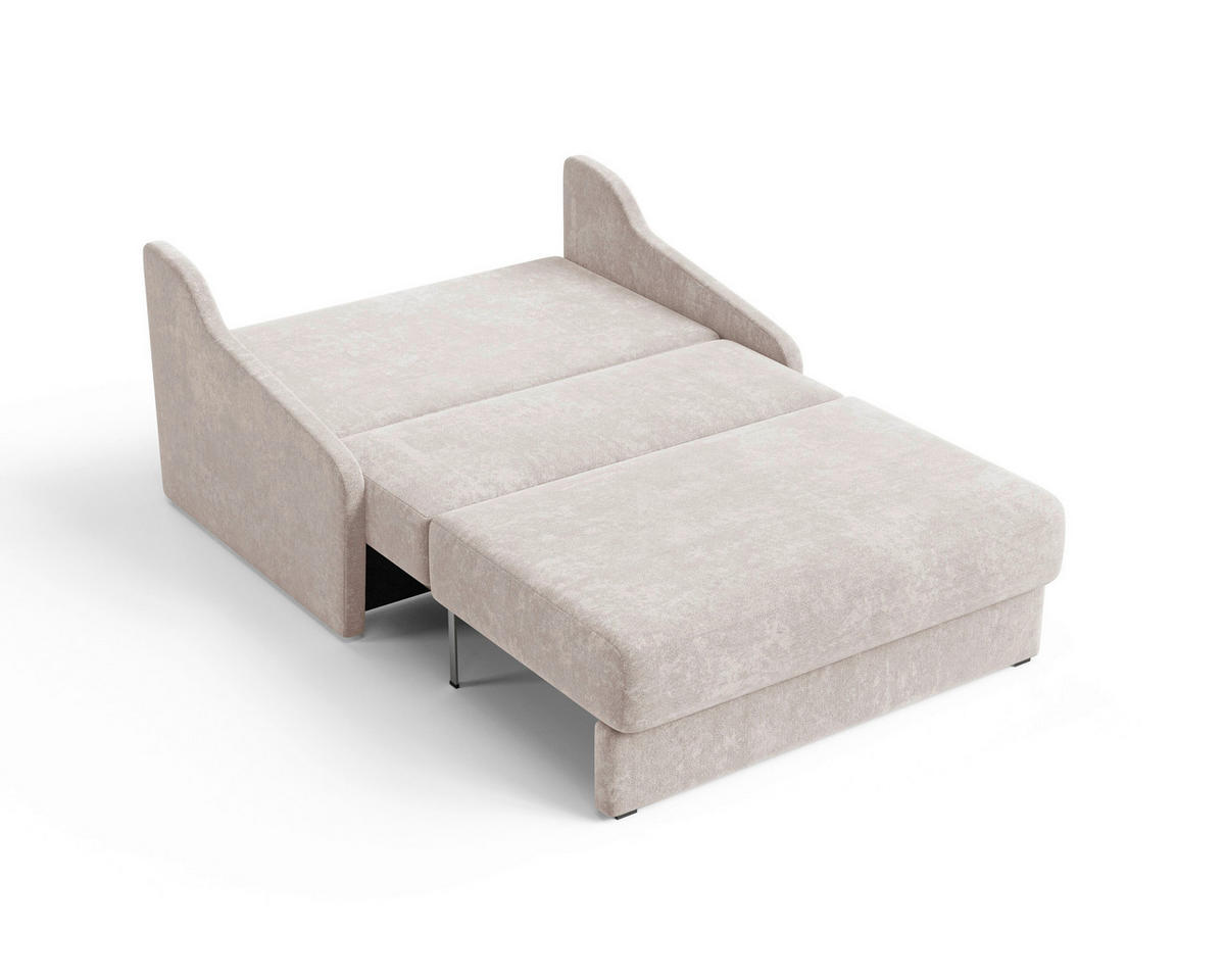 SCHLAFSOFA Beige  - Beige/Creme, Design, Kunststoff/Textil (136/86/113cm) - MID.YOU