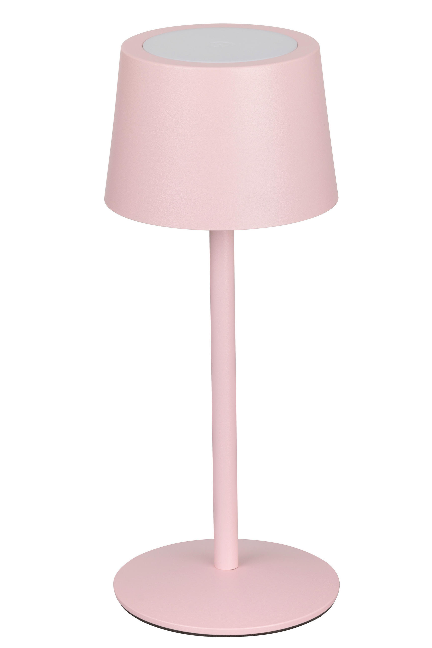 STOLNÍ LAMPA NA BATERIE, 9/22 cm  - růžová, Basics, kov (9/22cm) - Novel