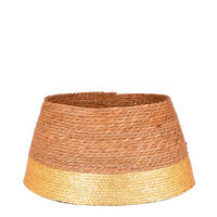 DEČKA K VÁNOČNÍMU STROMEČKU  - barvy zlata, Basics, přírodní materiály (50/50/26cm)