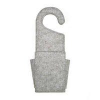 VISEČI SHRANJEVALNIK - siva, Basics, umetna masa/tekstil (3/29/10cm) - Kikkerland
