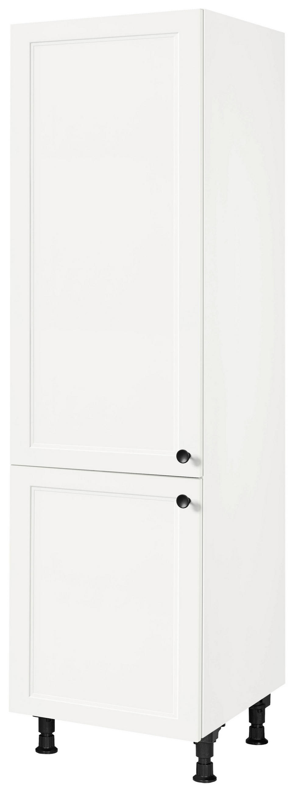 GERÄTEUMBAUSCHRANK 60/216,6/58 cm in Weiß - Edelstahlfarben/Weiß, MODERN, Holzwerkstoff/Metall (60/216,6/58cm) - Nobilia