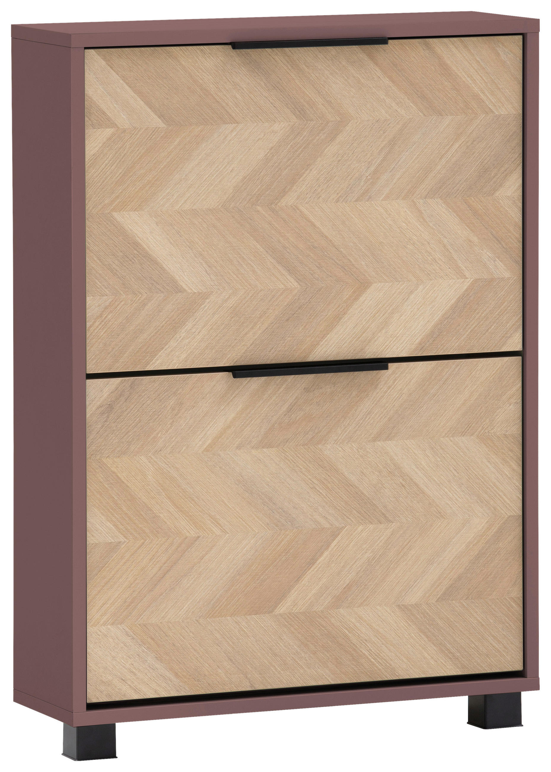 SCHUHKIPPER  in 59,8/85,7/19,55 cm  - Eichefarben/Mauve, Design, Holzwerkstoff/Kunststoff (59,8/85,7/19,55cm) - MID.YOU