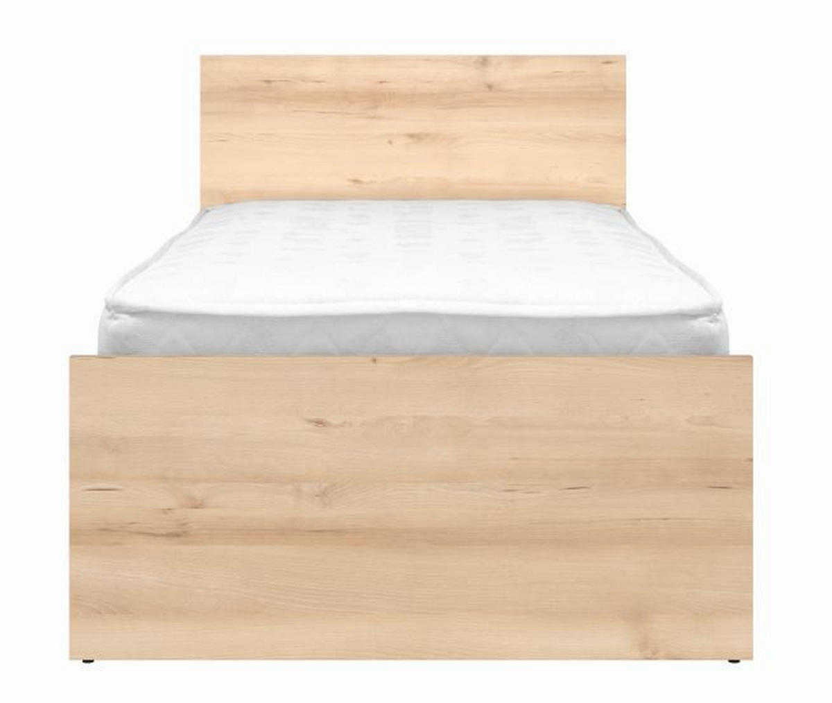 OKVIR KREVETA      - boja bukve, Dizajnerski, pločasti materijal (95/80,5/204,5cm) - Carryhome