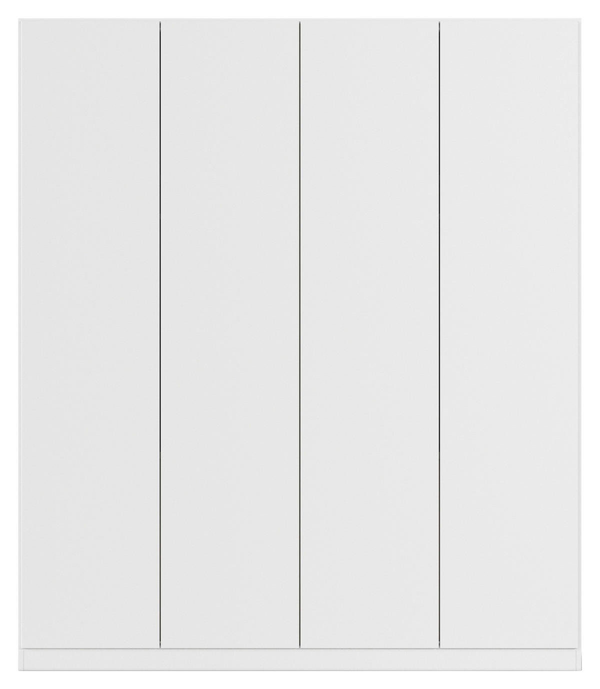 FALTTÜRENSCHRANK 181/210/54 cm 4-türig Weiß  - Weiß, Holzwerkstoff (181/210/54cm) - Rauch Möbel