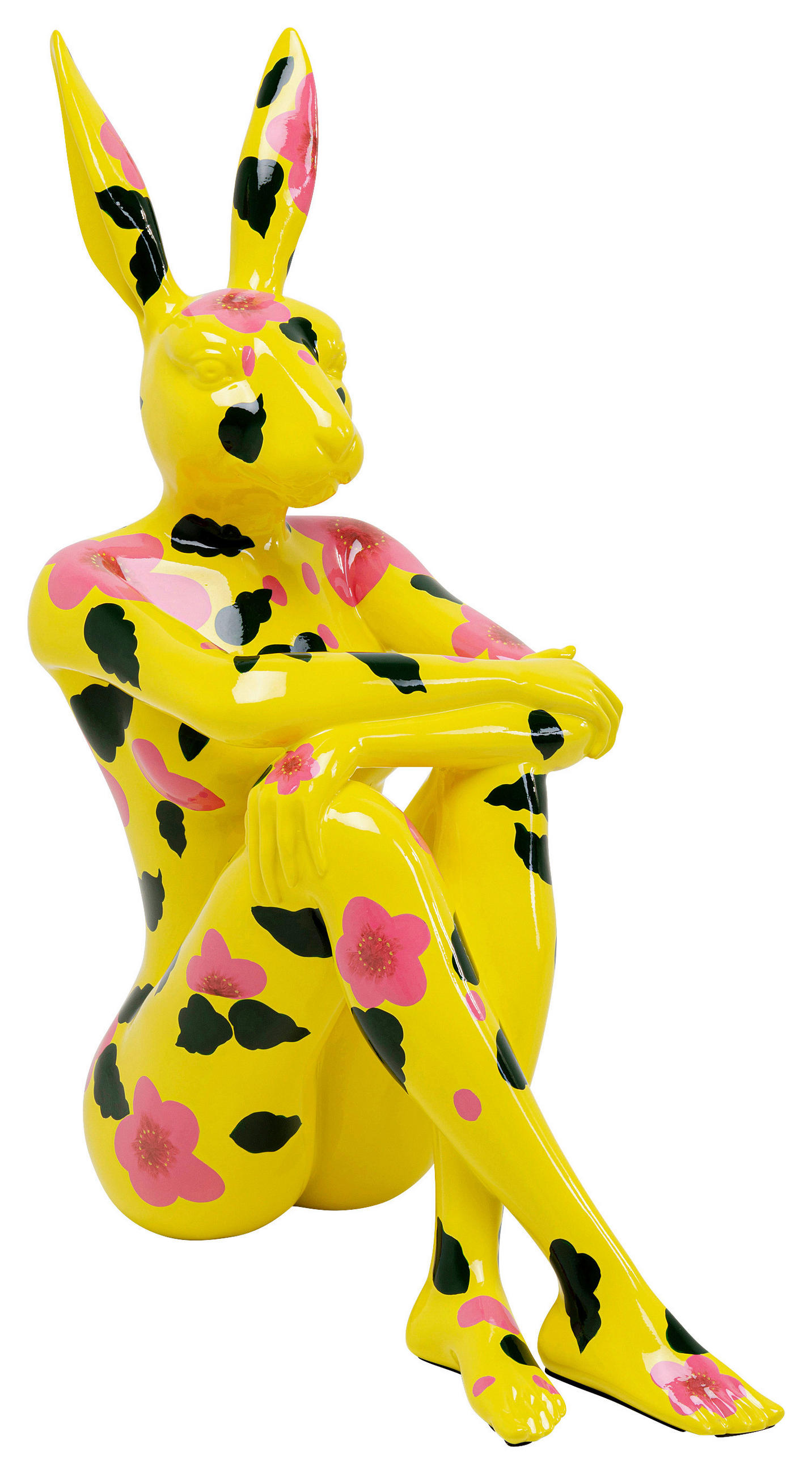 SKULPTUR - Gelb/Schwarz, Design, Kunststoff (35/80/60cm) - Kare-Design