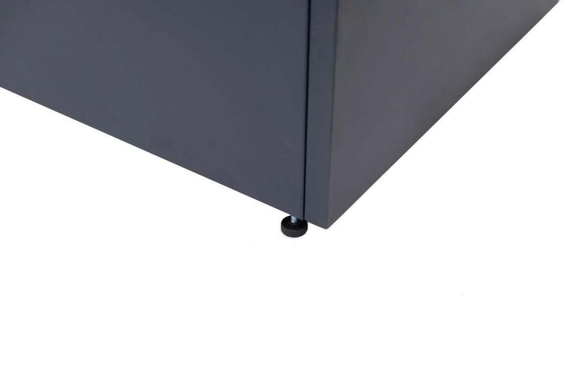 PFLANZENTOPF  - Anthrazit, Basics, Metall (70/70/70cm)