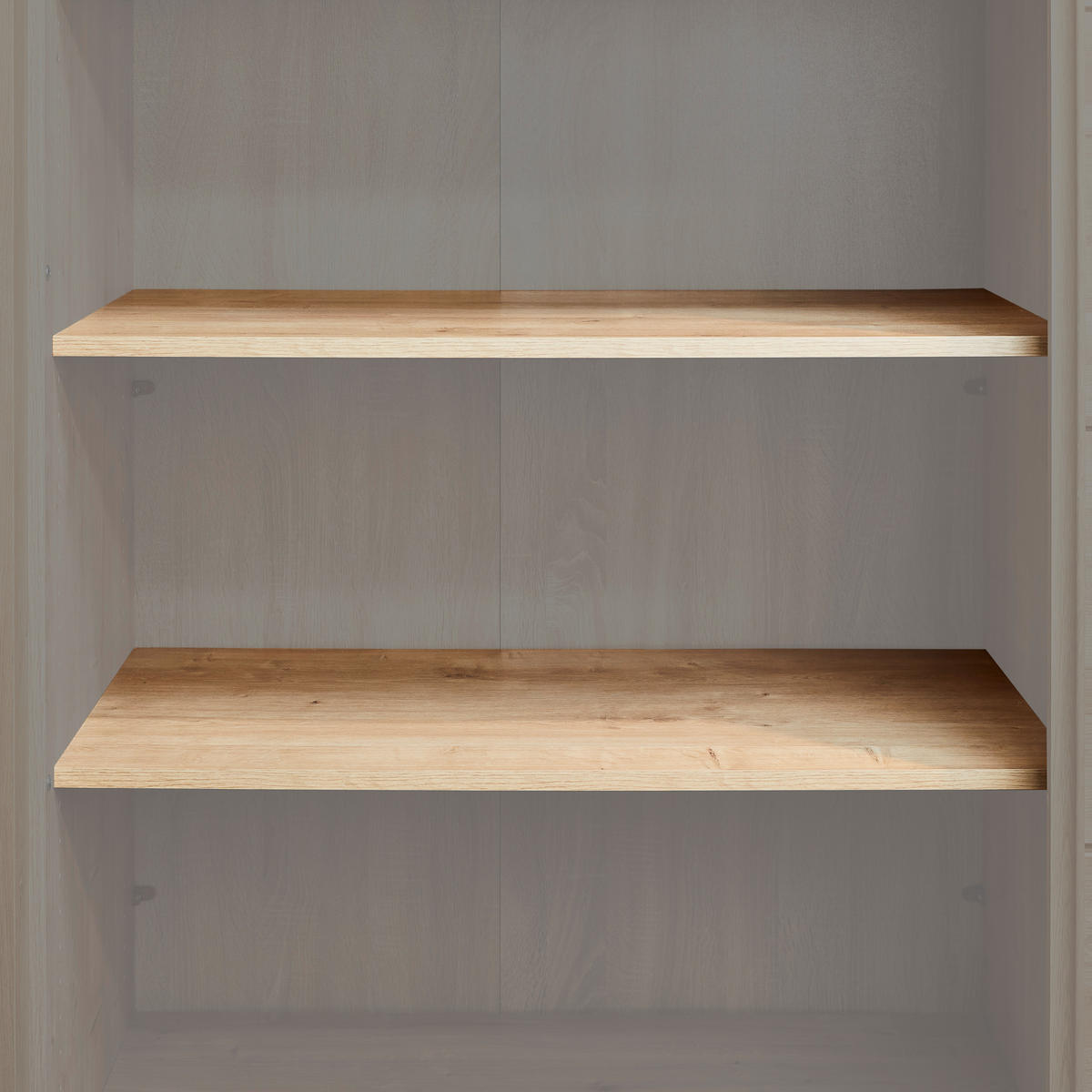 SCHWEBETÜRENSCHRANK 285/216/70 cm 3-türig Eichefarben  - Eichefarben, KONVENTIONELL, Glas/Holz (285/216/70cm) - Linea Natura