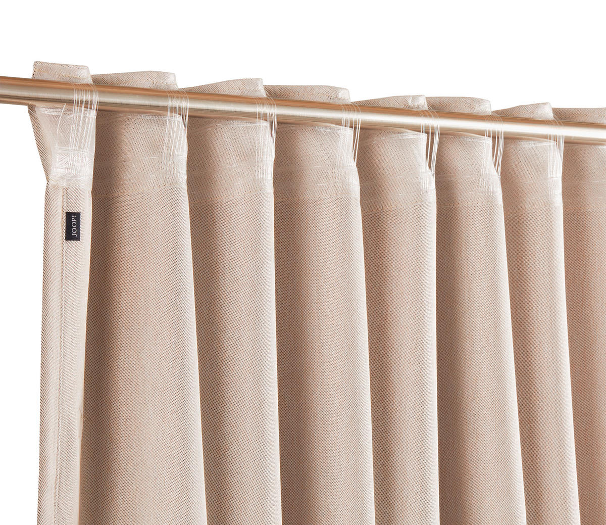 HOTOVÝ ZÁVES, zatemnenie, 130/250 cm - prírodná farba/béžová, Design, textil (130/250cm) - Joop!