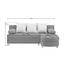 Ecksofa Grün, Beige Webstoff - Beige/Alufarben, Design, Kunststoff/Textil (195/153cm) - Carryhome Ecksofa Grün, Beige Webstoff - Beige/Alufarben, Design, Kunststoff/Textil (195/153cm) - Carryhome