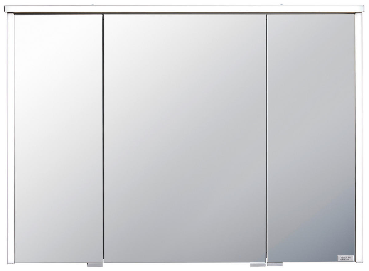 SPIEGELSCHRANK 90/65,6/15 cm  - Chromfarben/Eichefarben, Design, Glas/Holzwerkstoff (90/65,6/15cm) - Dieter Knoll