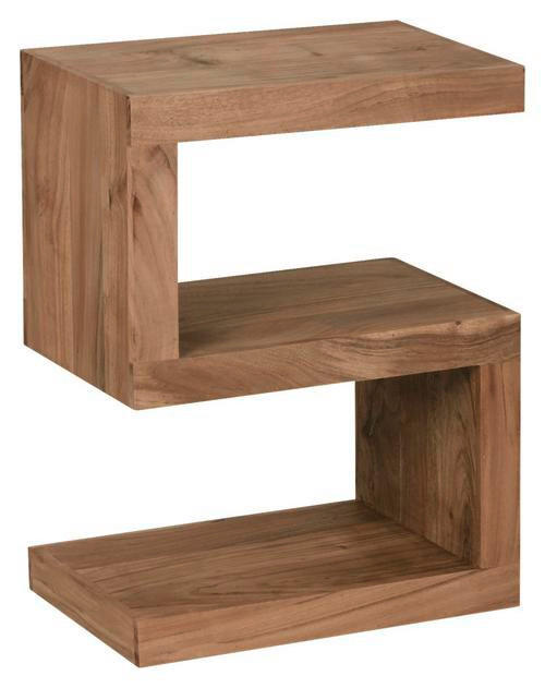 BEISTELLTISCH 44,5/30/60 cm Akazie massiv Akaziefarben rechteckig  - Akaziefarben, Design, Holz (44,5/30/60cm) - MID.YOU