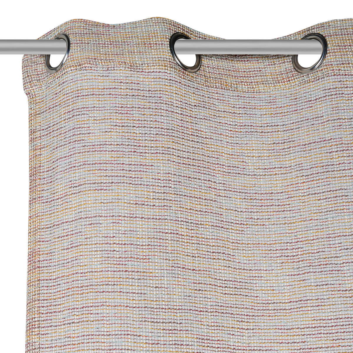 ÖSENVORHANG transparent  - Rot/Multicolor, Trend, Textil (140/245cm) - Esposa