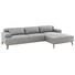 WOHNLANDSCHAFT in Textil Grau - Schwarz/Grau, MODERN, Textil/Metall (285/174cm) - Carryhome WOHNLANDSCHAFT in Textil Grau - Schwarz/Grau, MODERN, Textil/Metall (285/174cm) - Carryhome