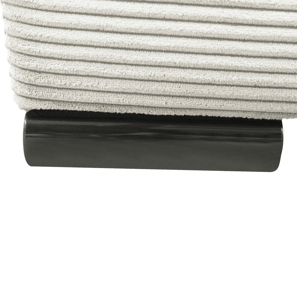 SCHLAFSOFA  mit Liegefunktion Cord Weiß  - Schwarz/Weiß, Design, Kunststoff/Textil (154/93/85cm) - MID.YOU