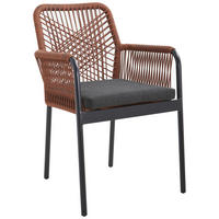 GARTENSESSEL Aluminium Rot, Schwarz  - Rot/Schwarz, Design, Textil/Metall (57/89/60cm) - Ambia Garden